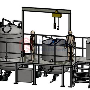 Proteinase K vacuum stirring tank